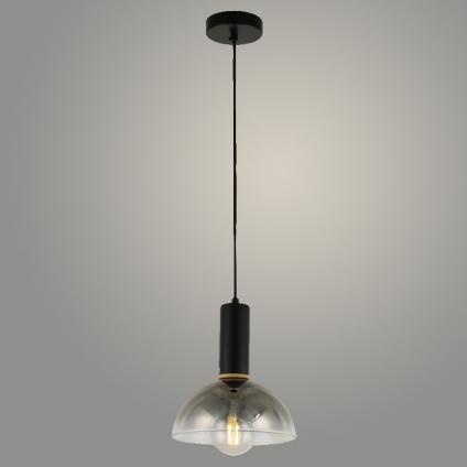 Подвес 74744/1HQ BK+SM черный 1х40W E27 d200 h800, 24